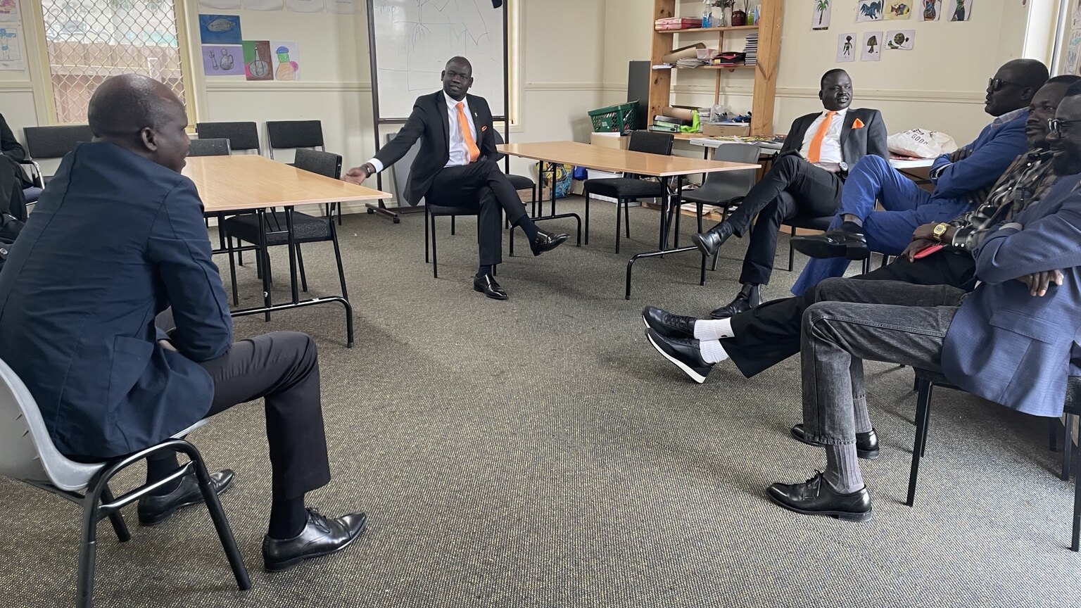 Young community leaders in conversation
